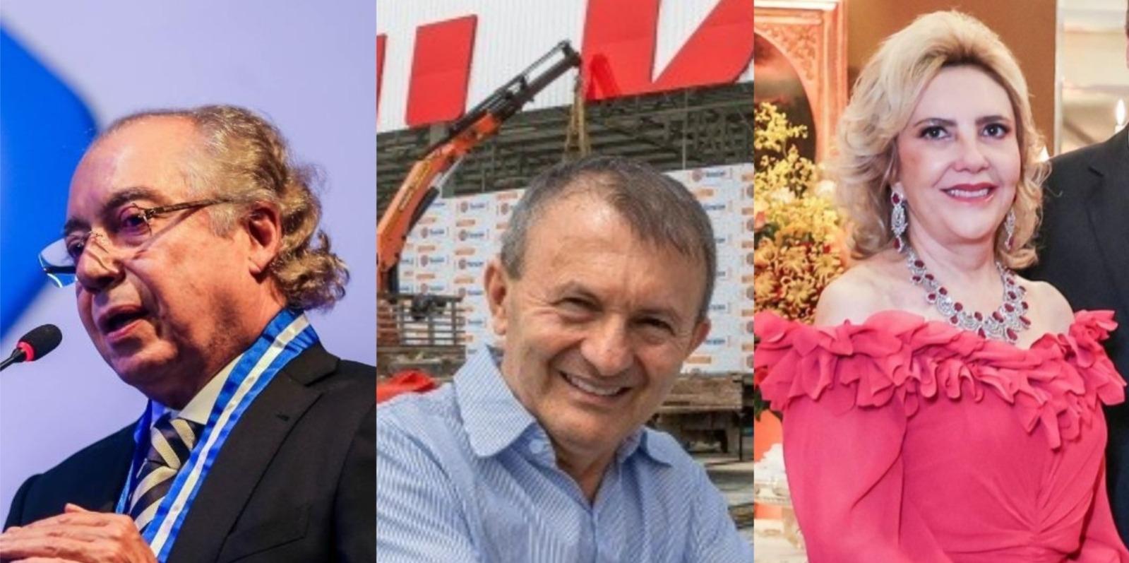 Foto que contém Mário Araripe, Ilson Mateus e Maria das Graças Dias Branco