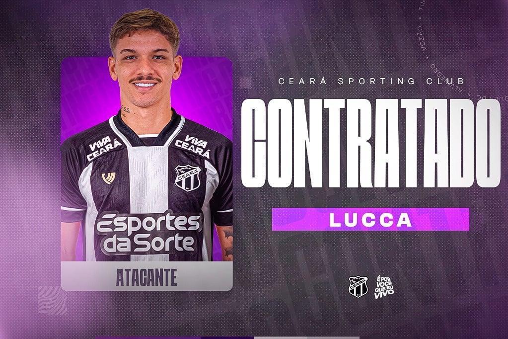 Foto de Lucca, novo contratado do Ceará