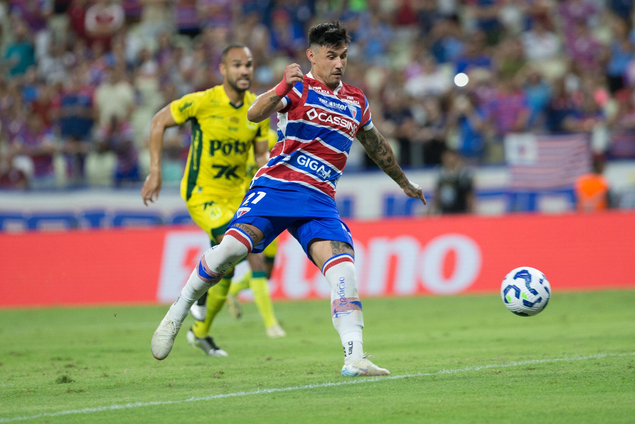Foto de Bareiro durante Fortaleza x Mirassol na Série A do Brasileirão