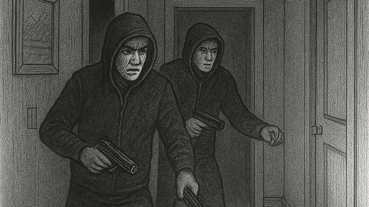 Homens armados percorreram corredor de residência onde estava sertanejo