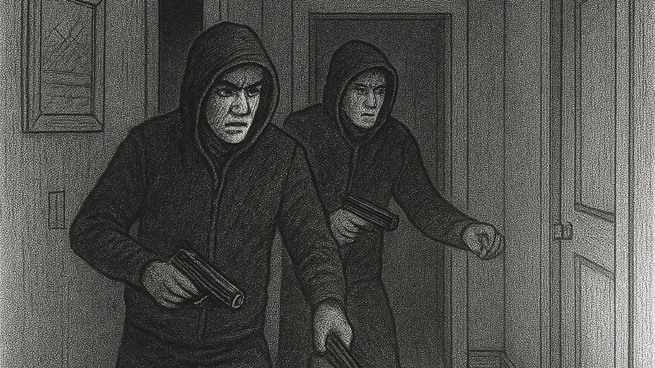 Homens armados percorreram corredor de residência onde estava sertanejo