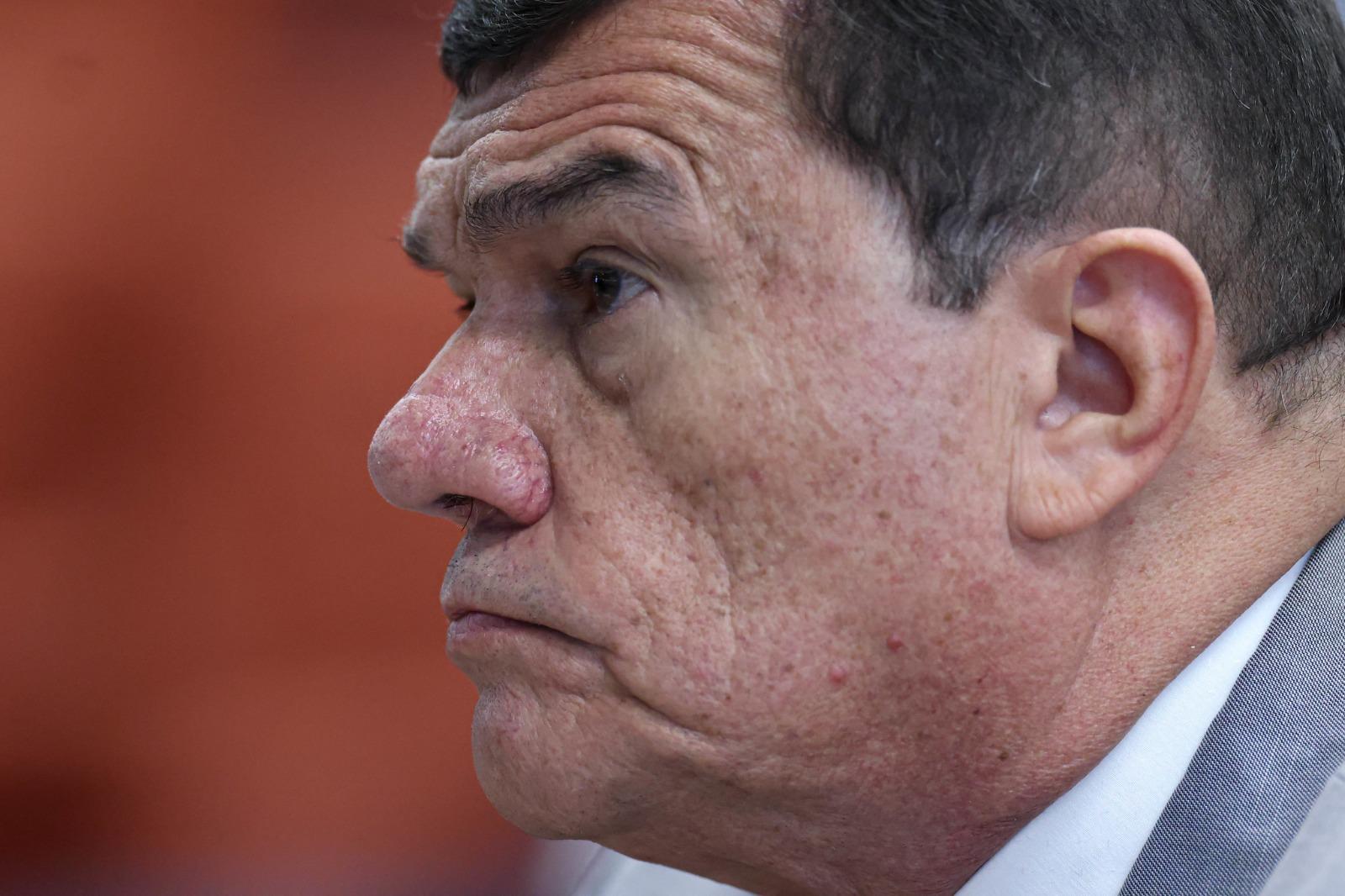 Paulo Sérgio Nogueira de perfil durante interrogatório no STF