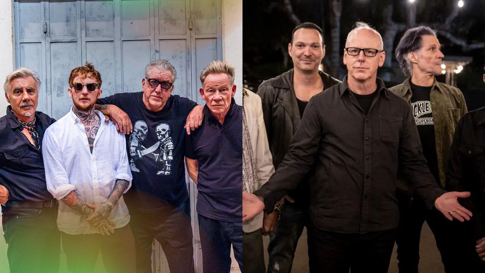 Colagem com fotos das bandas Sex Pistols Bad Religion