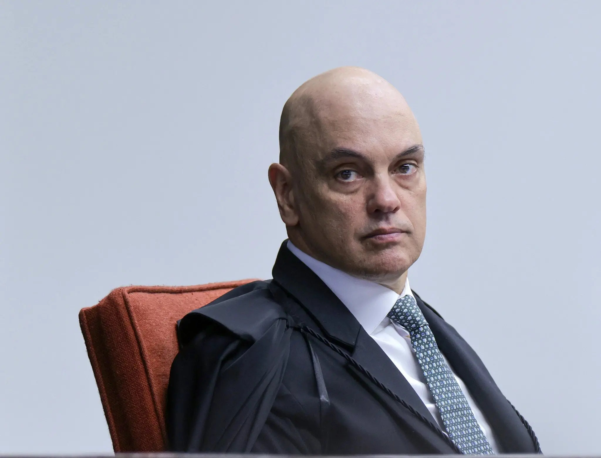Foto do ministro do STF, Alexandre de Moraes para matéria sobre departamento do Tesouro dos EUA aciona bancos brasileiros para tratar da aplicação da Lei Magnitsky