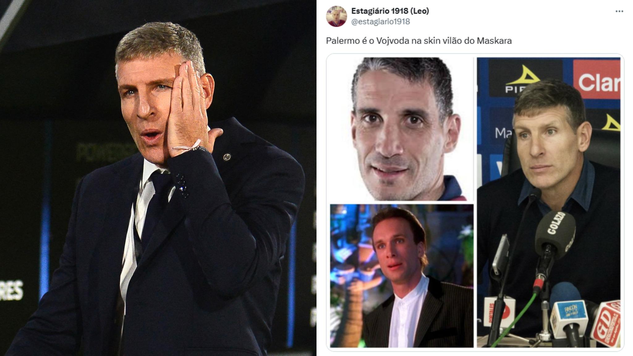 Foto das reações da torcida do Fortaleza após anúncio de Palermo