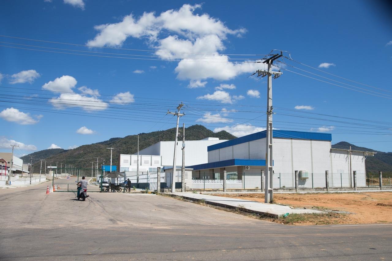 Entrada provisória do Polo Químico de Guaiúba