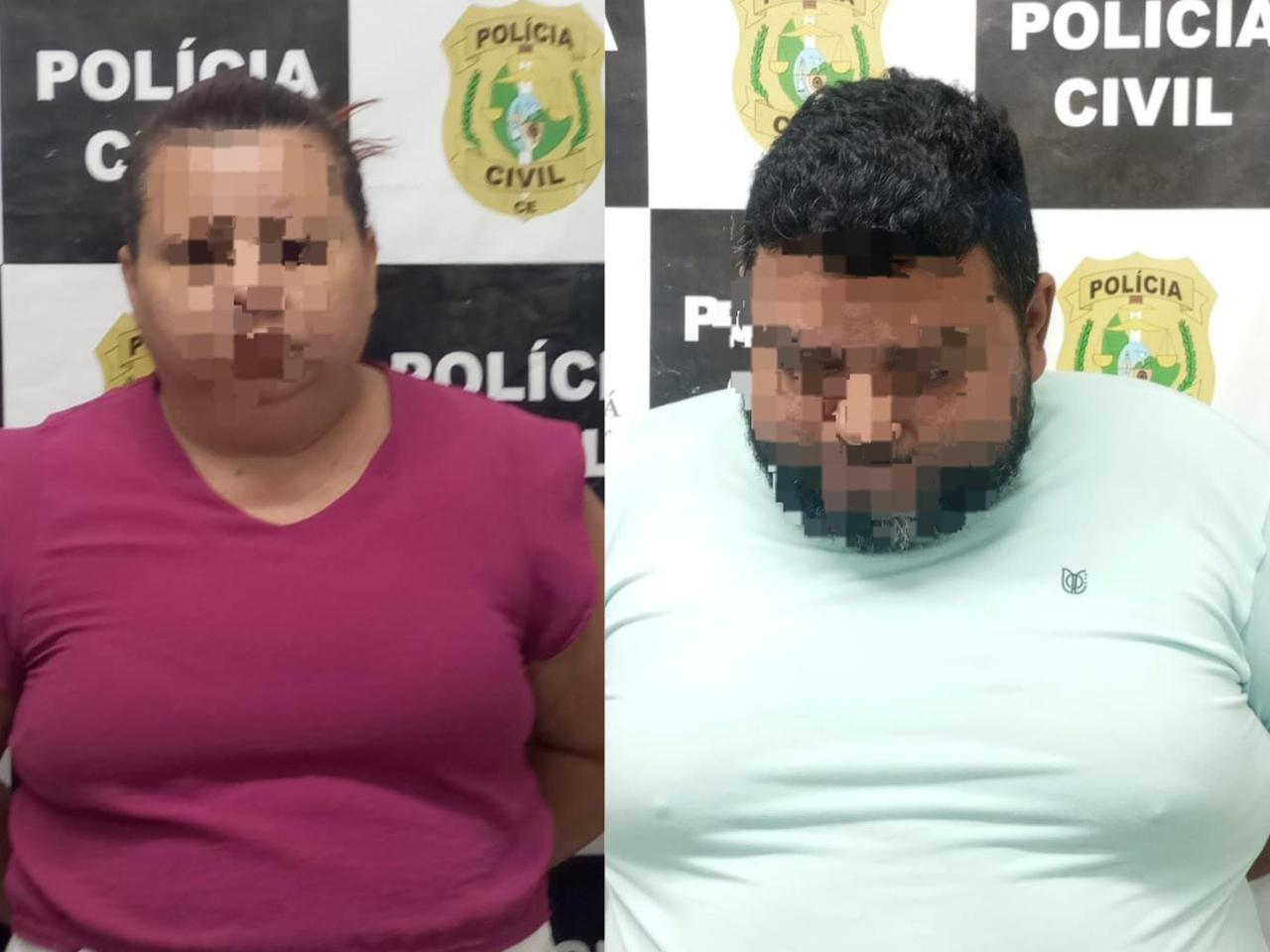 Foto de casal preso por golpe do Pix
