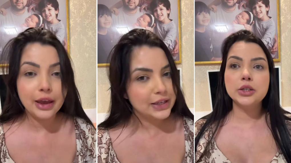 Imagem influenciadora Caroline Aristides, mão que se arrependeu do nome da filha e tentou, mas cartório recusou