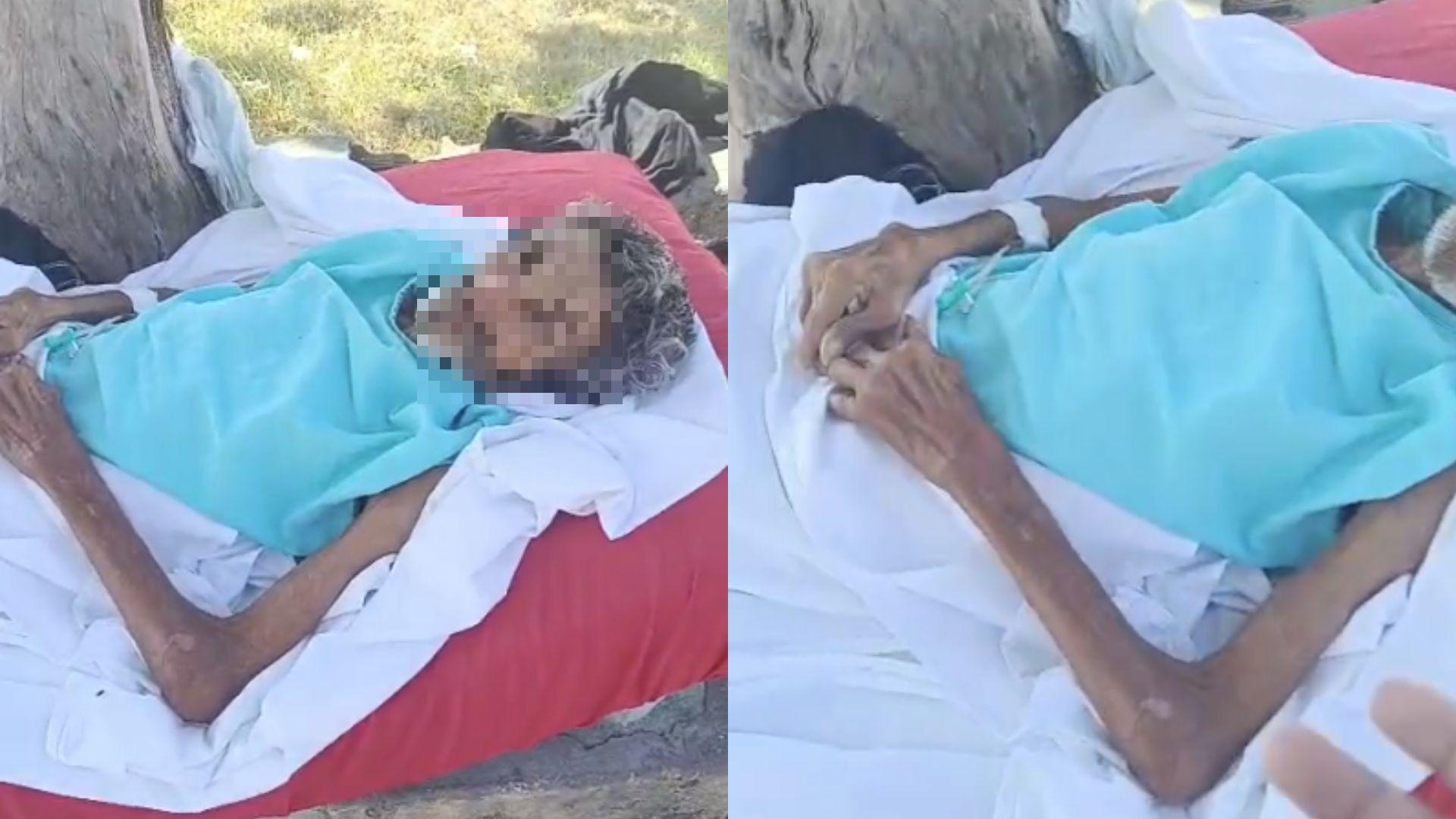 Idoso deixado em rua com acesso de medicamentos após receber alta em Caucaia