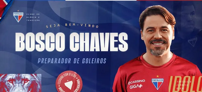 Bosco Chaves, novo preparador de goleiros do Fortaleza.
