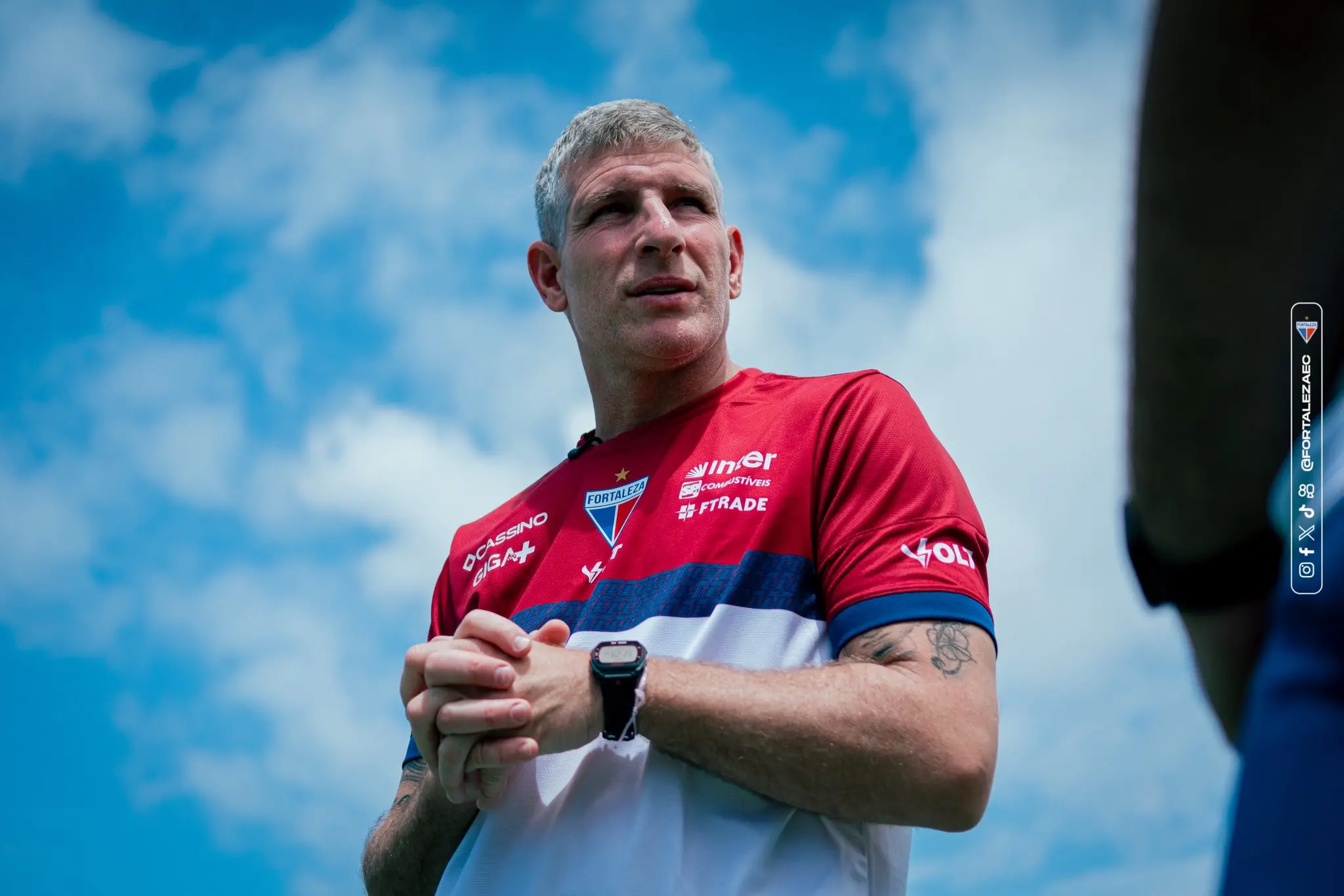 Foto de Palermo durante treino no Fortaleza