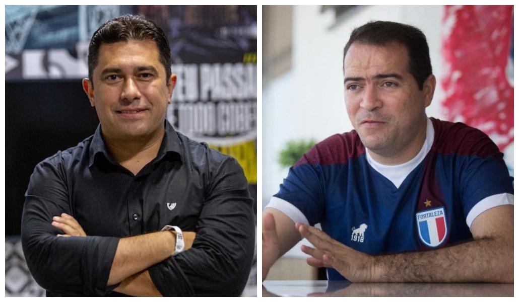 Montagem com fotos dos presidentes João Paulo e Marcelo Paz