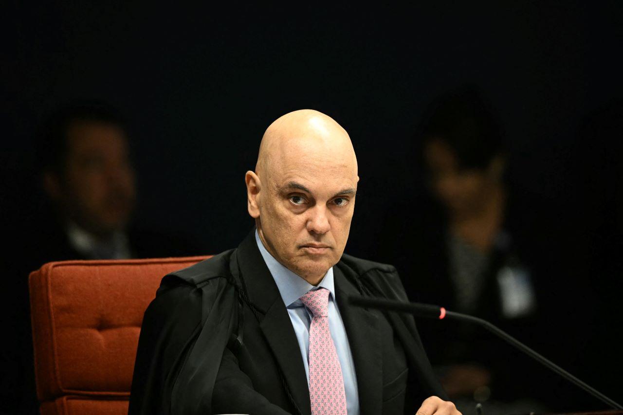 Ministro Alexandre de Moraes, durante julgamento de bolsonaro no STF