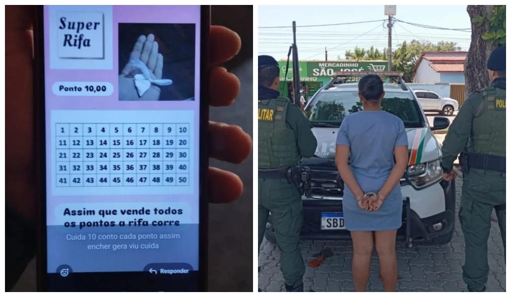 Suspeita presa por tráfico de drogas