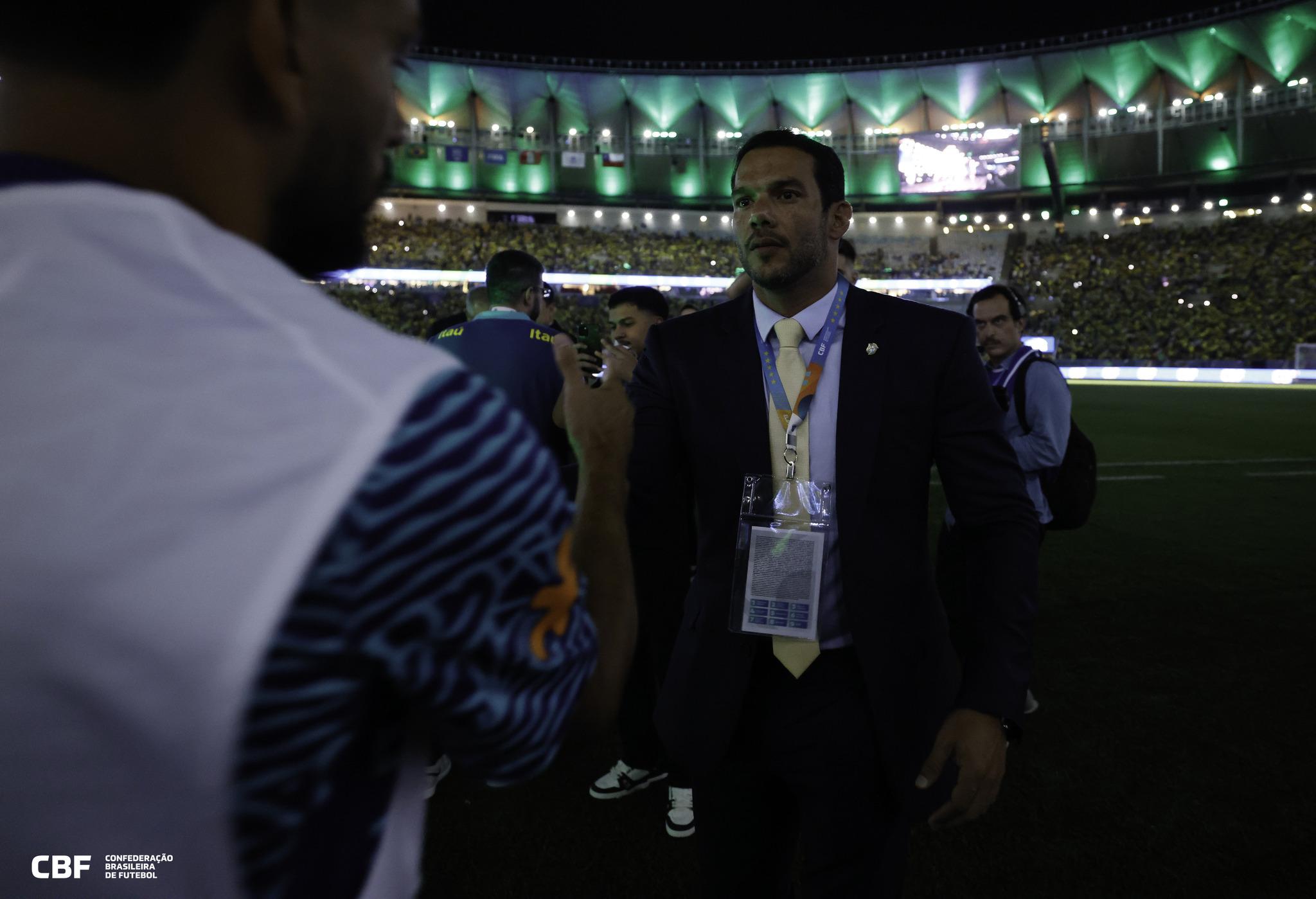 Foto de Samir Xaud, presidente da Confederação Brasileira de Futebol (CBF)