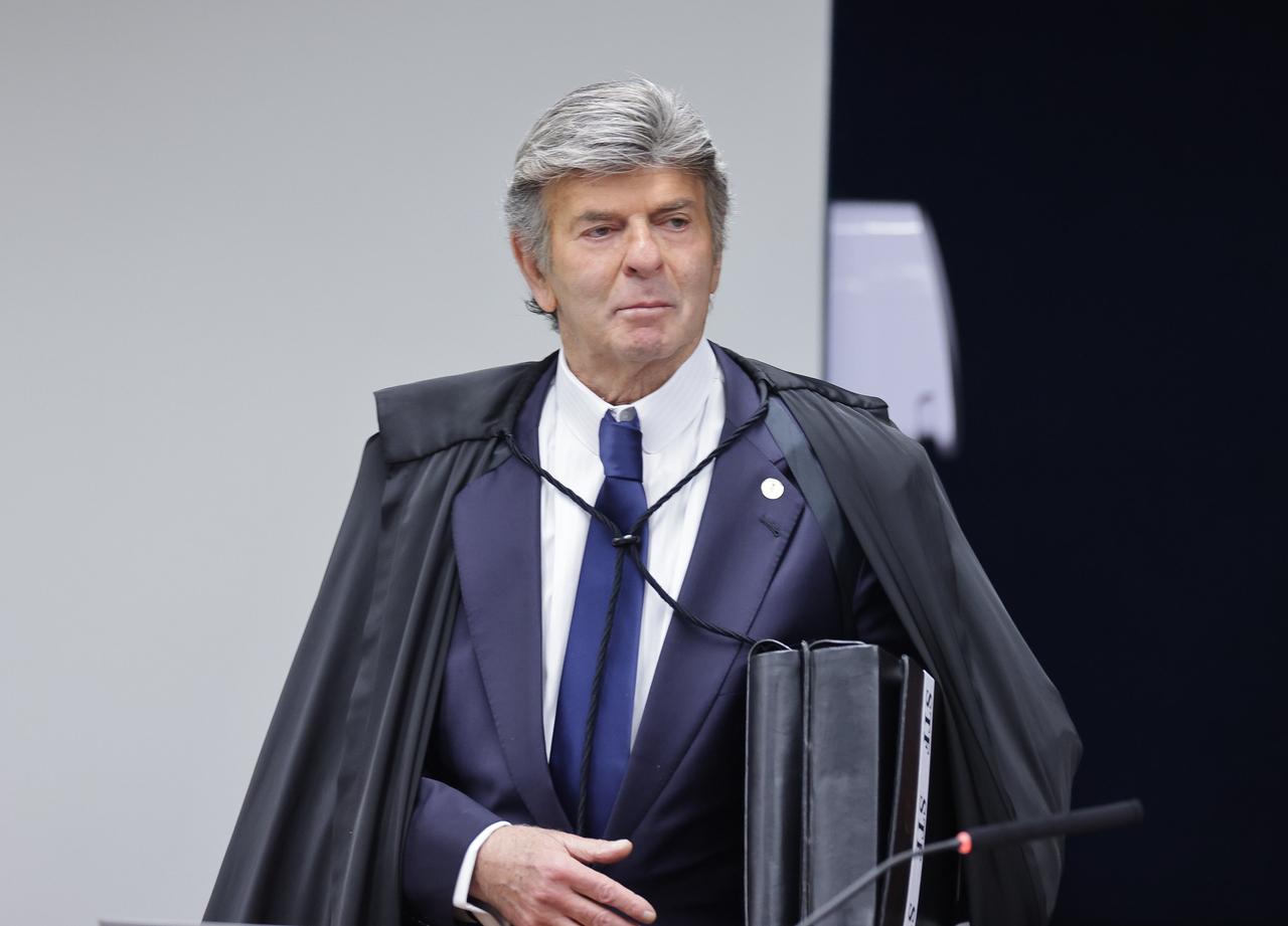 Luiz Fux durante o julgamento da Primeira Turma do Supremo Tribunal Federal (STF)
