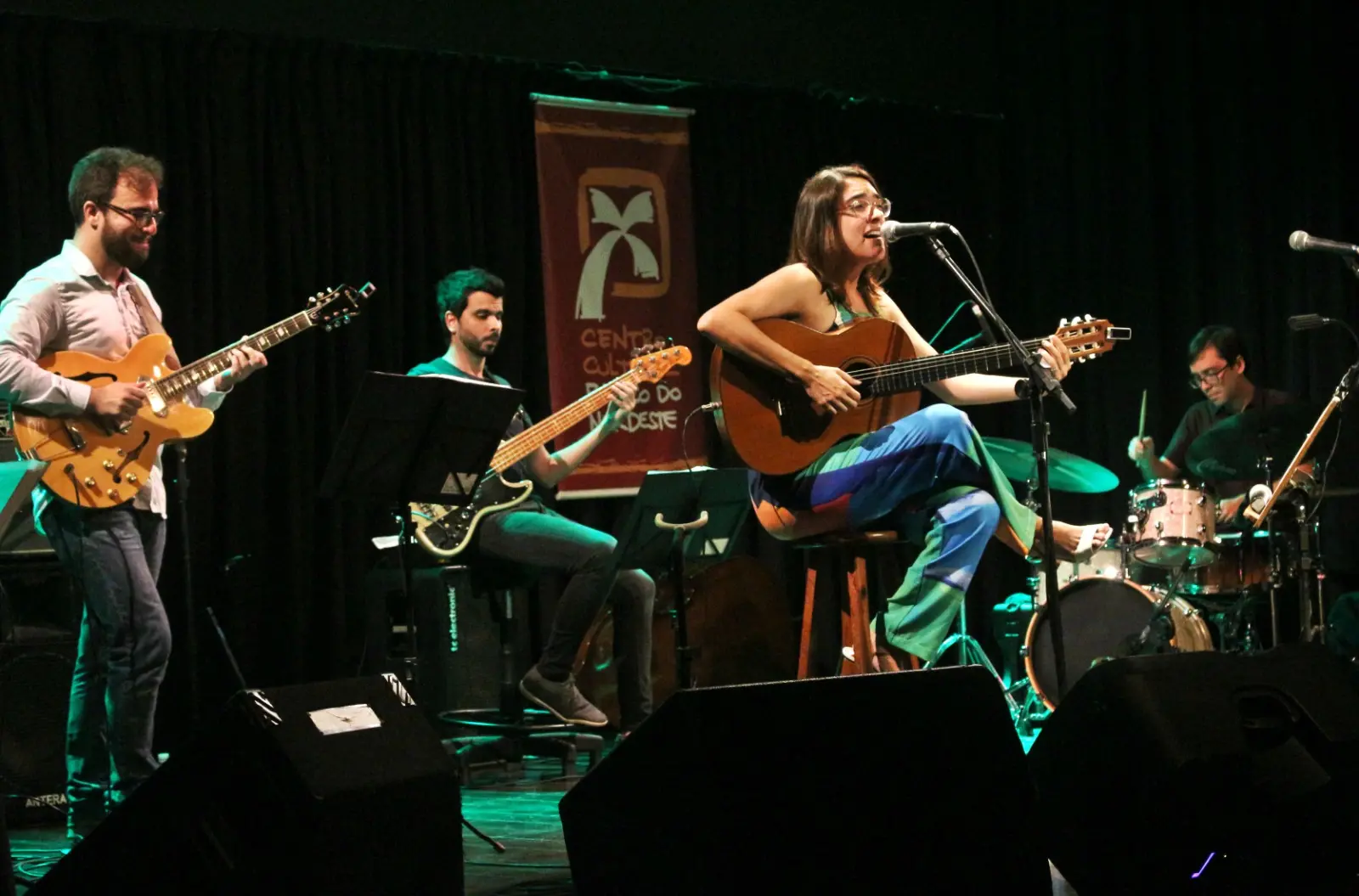Show em homenagem a Chico Pinheiro com Hermano Faltz, Luis Hermano Bezerra, Rebeca Câmara e André Benedecti, em fevereiro de 2018