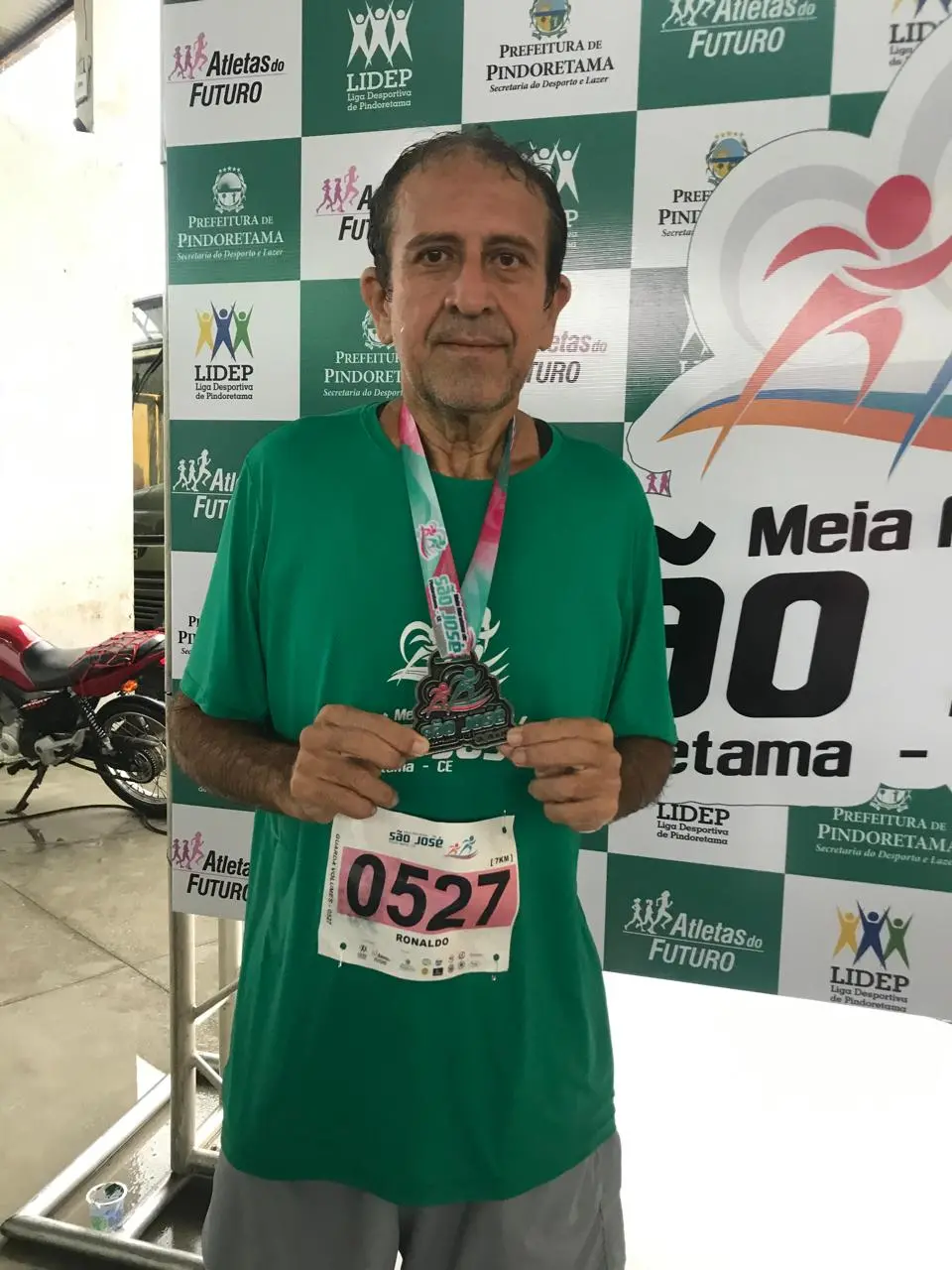 Ronaldo em prova de corrida