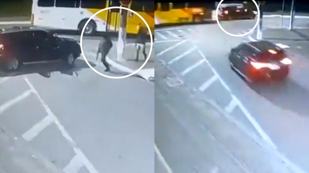 Câmera de segurança registrou ataque de criminosos contra ex-delegado