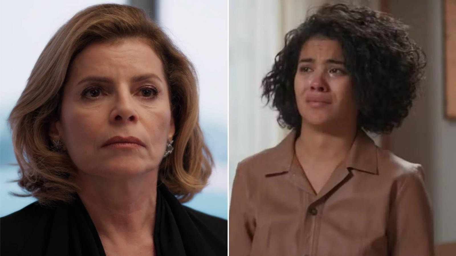 Imagem mostra colagem de fotos das personagens de Vale Tudo, à esquerda, Odete Roitman, e, à direita, Maria de Fátima