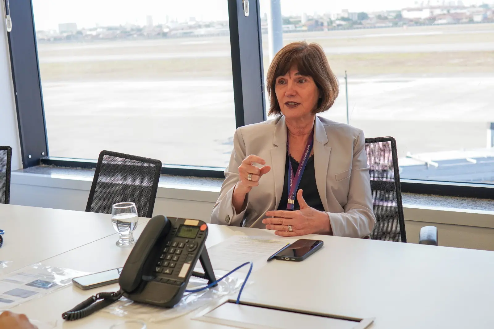 Foto que contém Andreea Pal, CEO da Fraport Brasil