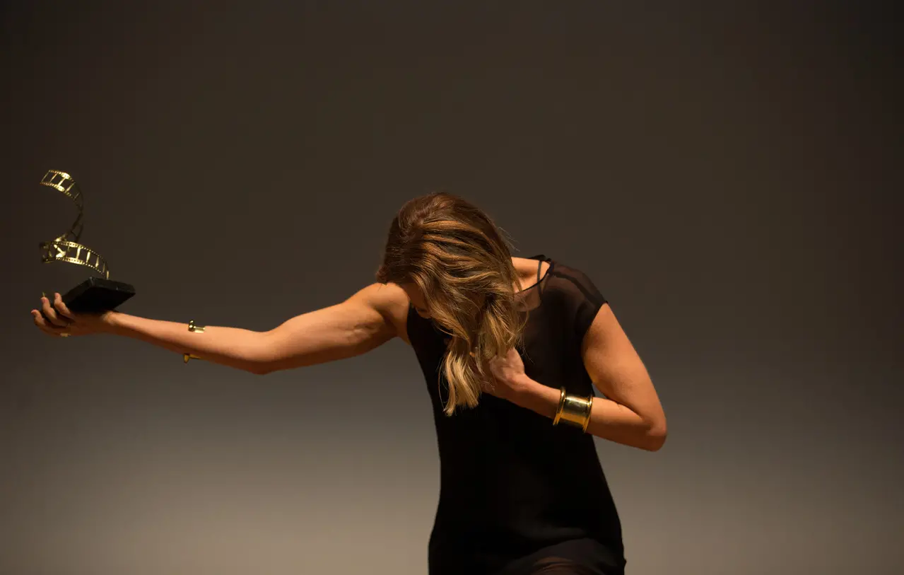 Atriz agradeceu ao festival e ao público