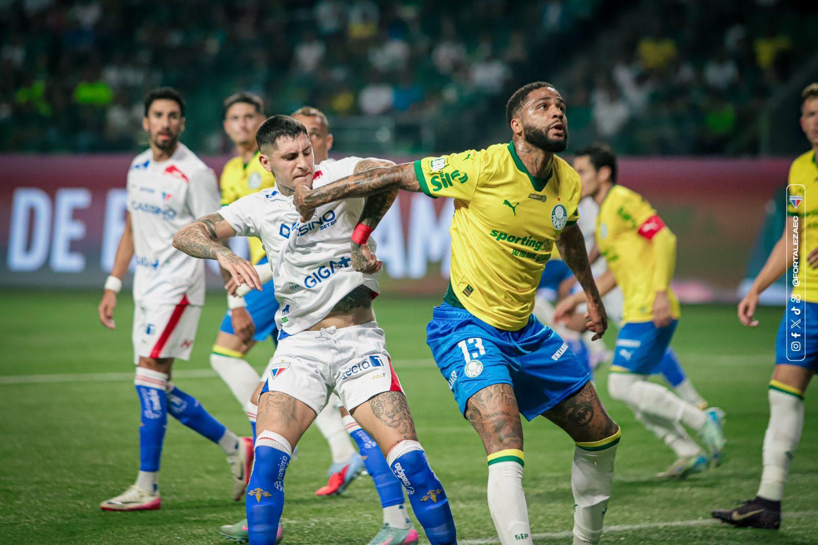 Foto de Ávila durante Palmeiras x Fortaleza na Série A