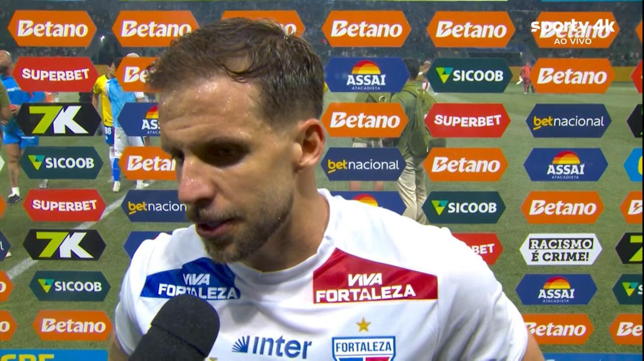 Foto de Lucas Sasha, que admitiu que Fortaleza ‘caiu na armadilha’ do Palmeiras