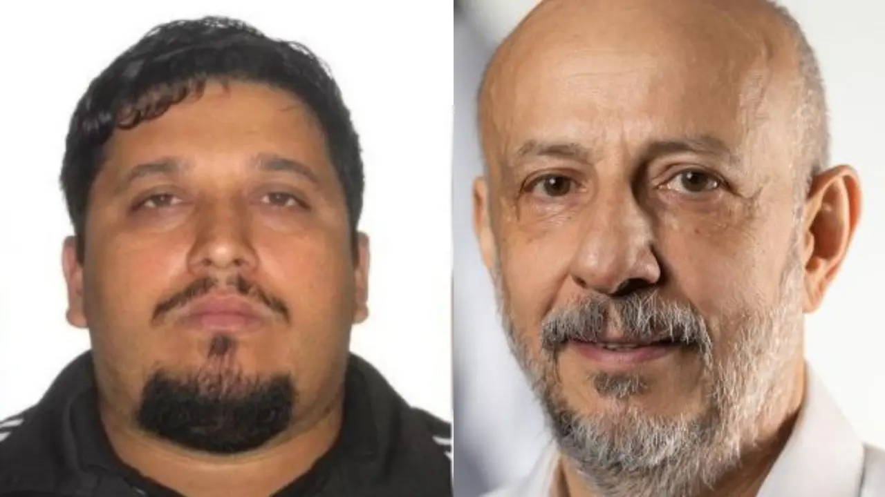 Montagem mostra à esquerda o traficante 