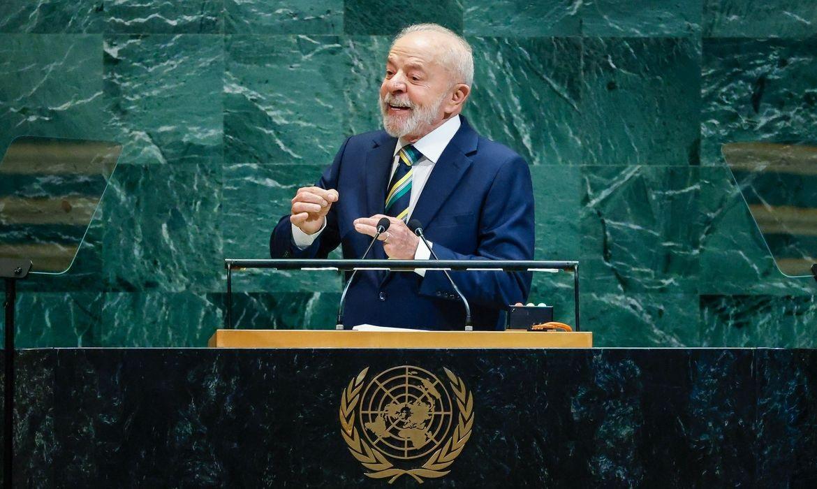 Presidente Lula durante discurso na ONU