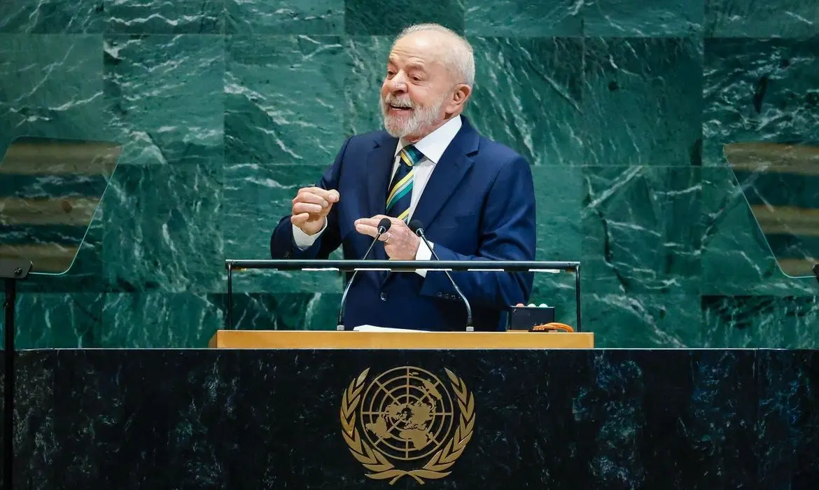 Presidente Lula durante discurso na ONU