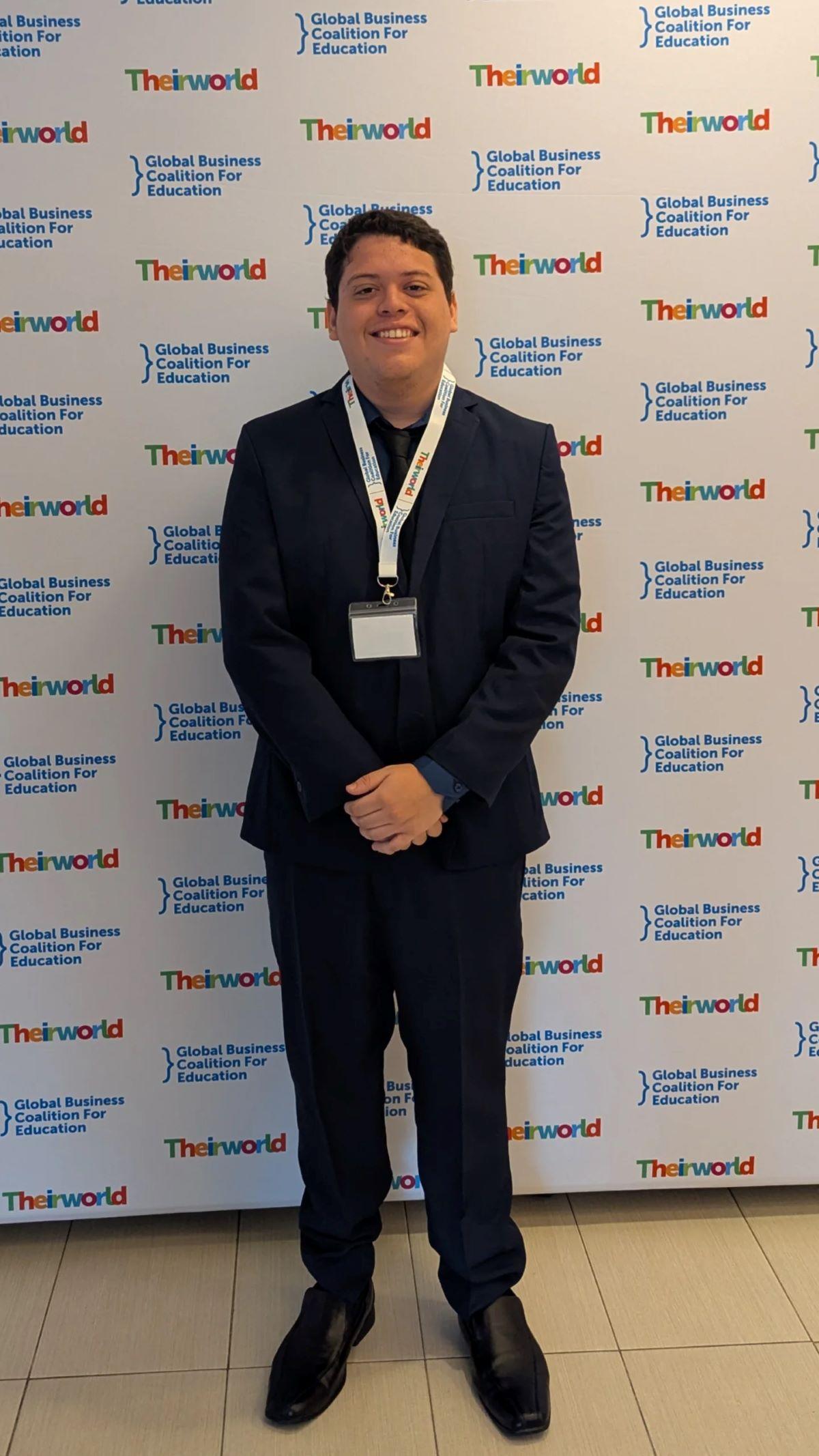 Foto do cearense João Davi de Morais, que esteve na Assembleia Geral da ONU.