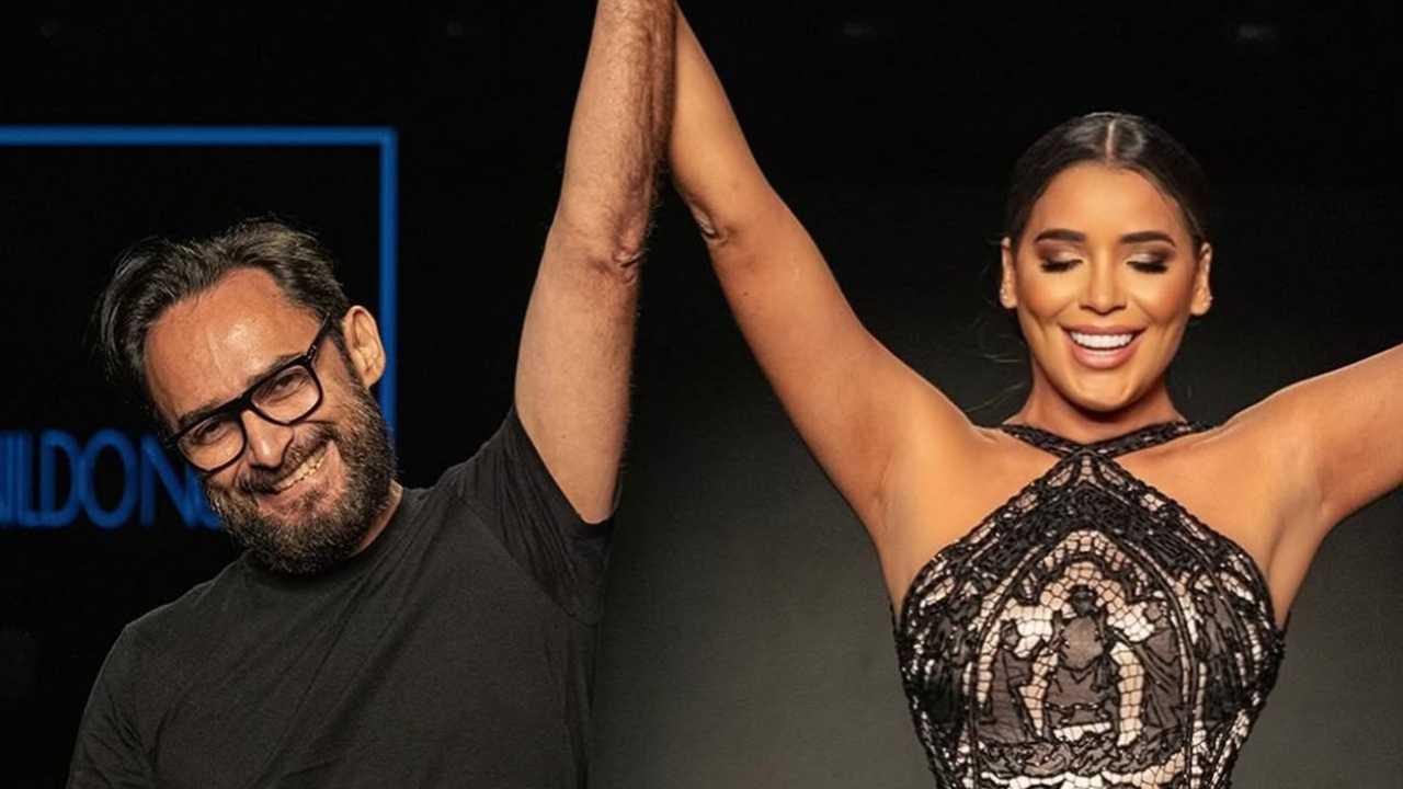 Ivanildo Nunes ao lado de Niara na Fenacce 2023