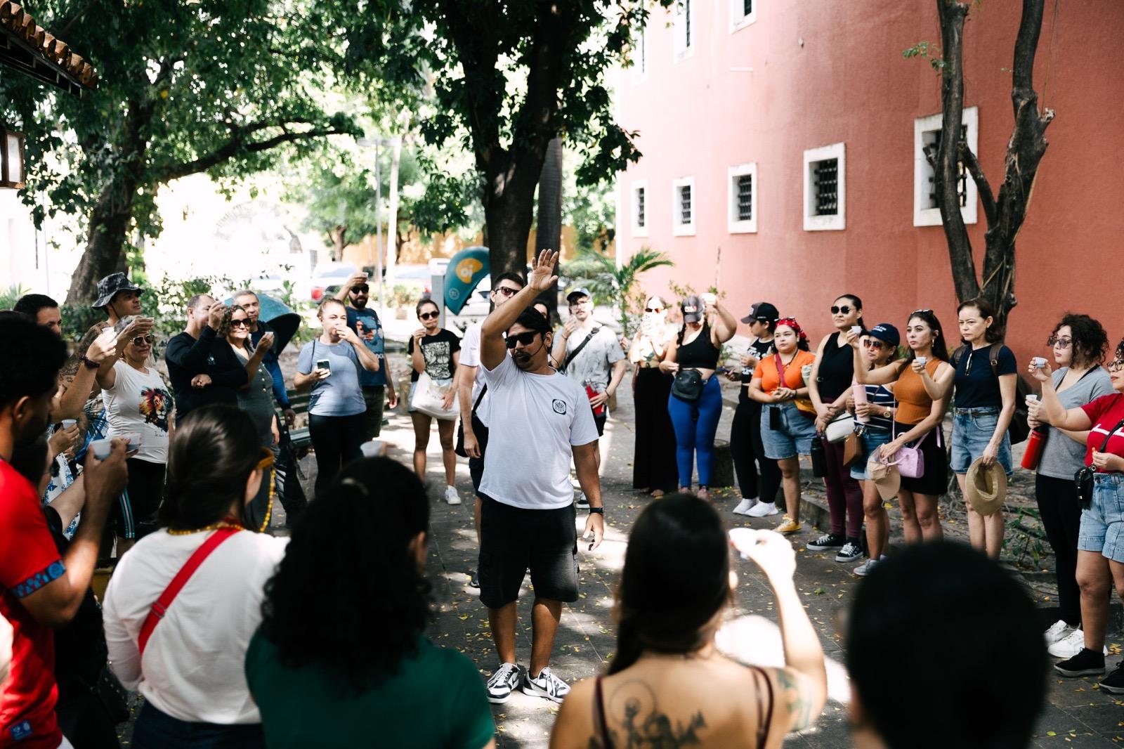 Aula interativa começa na Emcetur e vai até o São João Batista