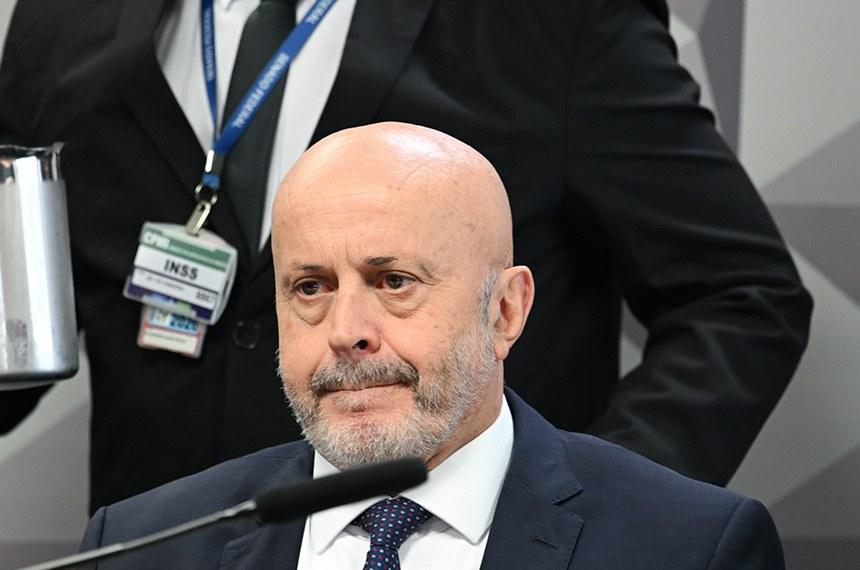 O emprésário Antônio Carlos Antunes presta depoimento na CPMI do INSS