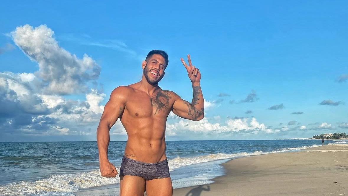 Imagem do personal trainer Felipe do Vale Lucena, assassinado em uma barraca de praia