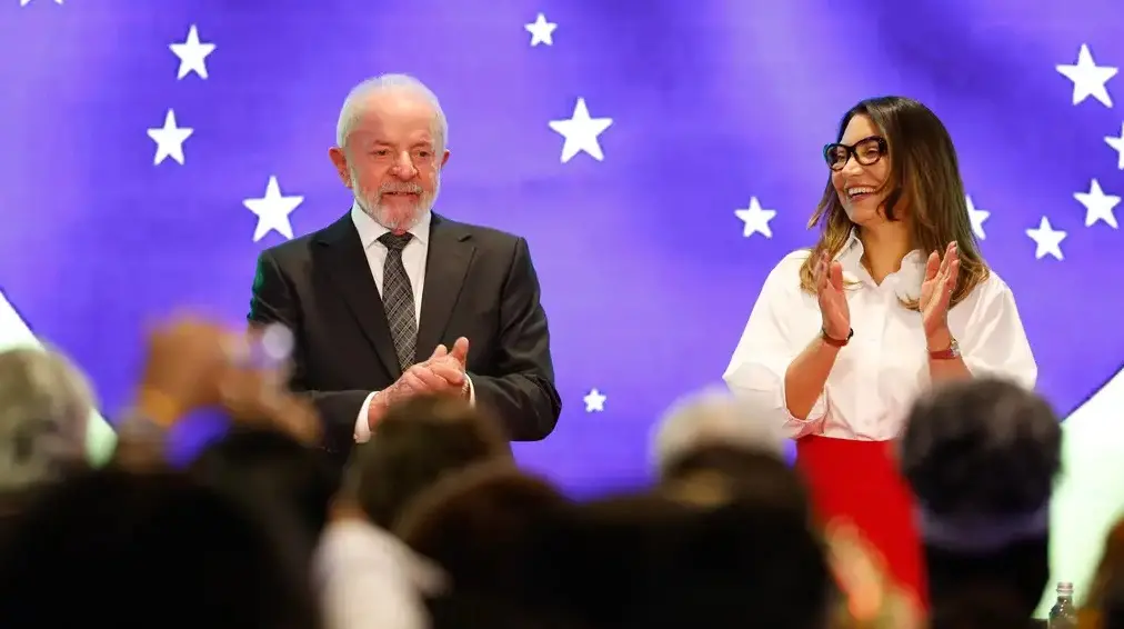 Presidente Lula e primeira-dama Janja