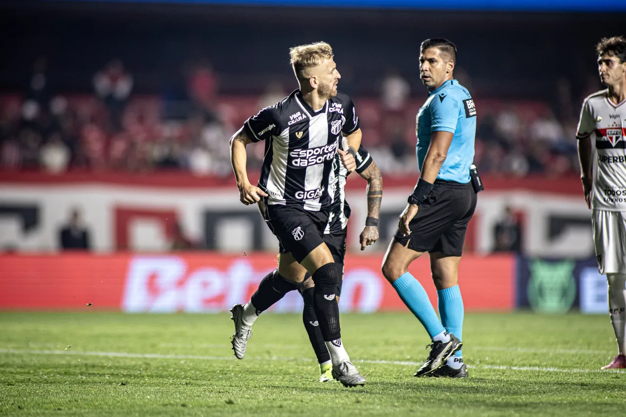 O atacante Pedro Henrique foi o autor do gol do Ceará na vitória contra o São Paulo