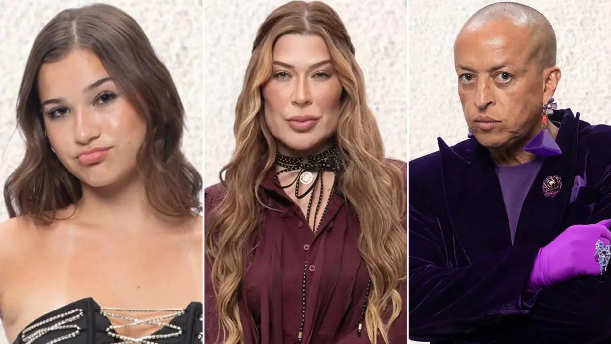 Fotos oficiais de Duda Wendling, Renata Müller e Walério Araújo no reality A Fazenda.