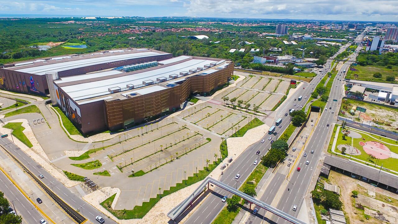 Foto aérea do Centro de Eventos do Ceará.