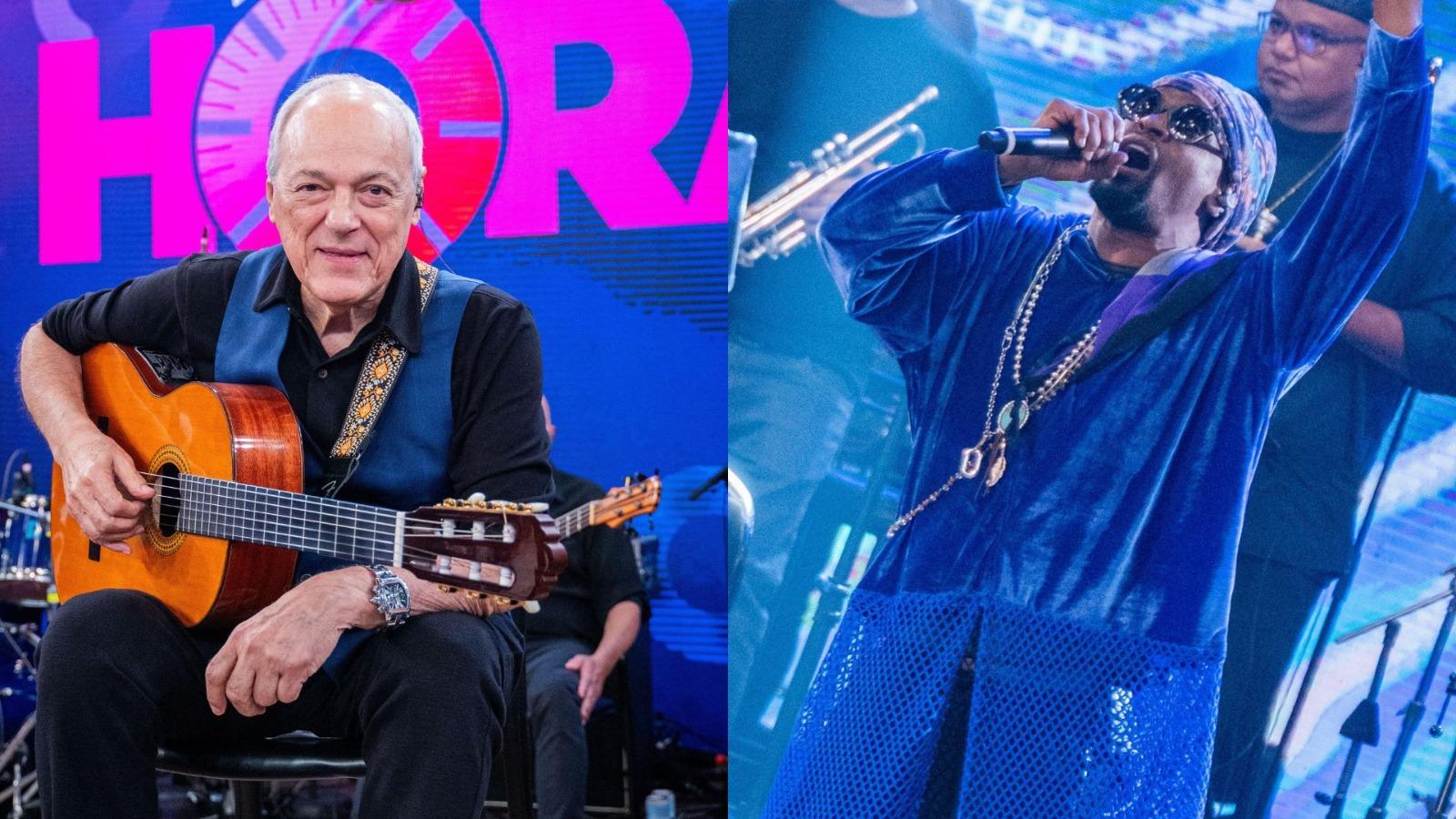 Cantores Toni Garrido e Toquinho