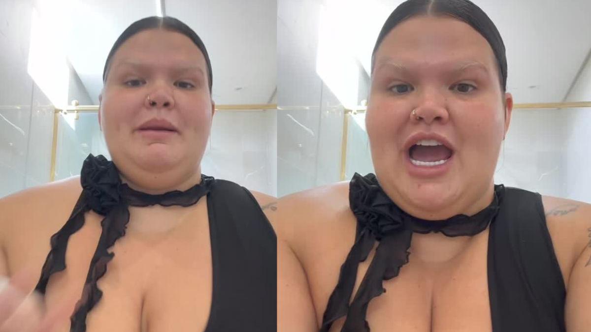 Influencer falando em vídeo.