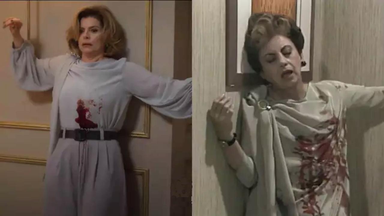 No remake, look usado na morte de Odete foi inspirado na roupa usada pela atriz em 1988