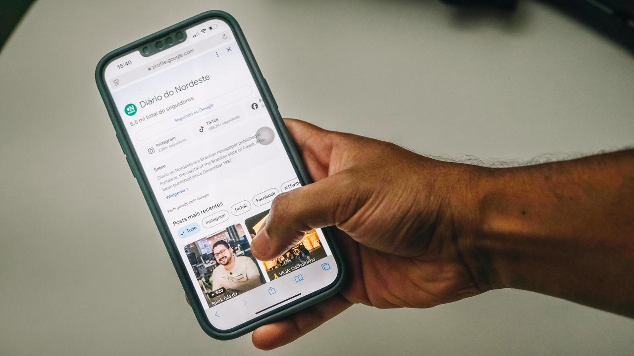 Página do Diário do Nordeste no Google Discover.