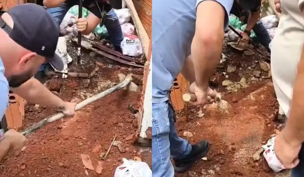 Imagem mostra local onde corpo de criança foi encontrado