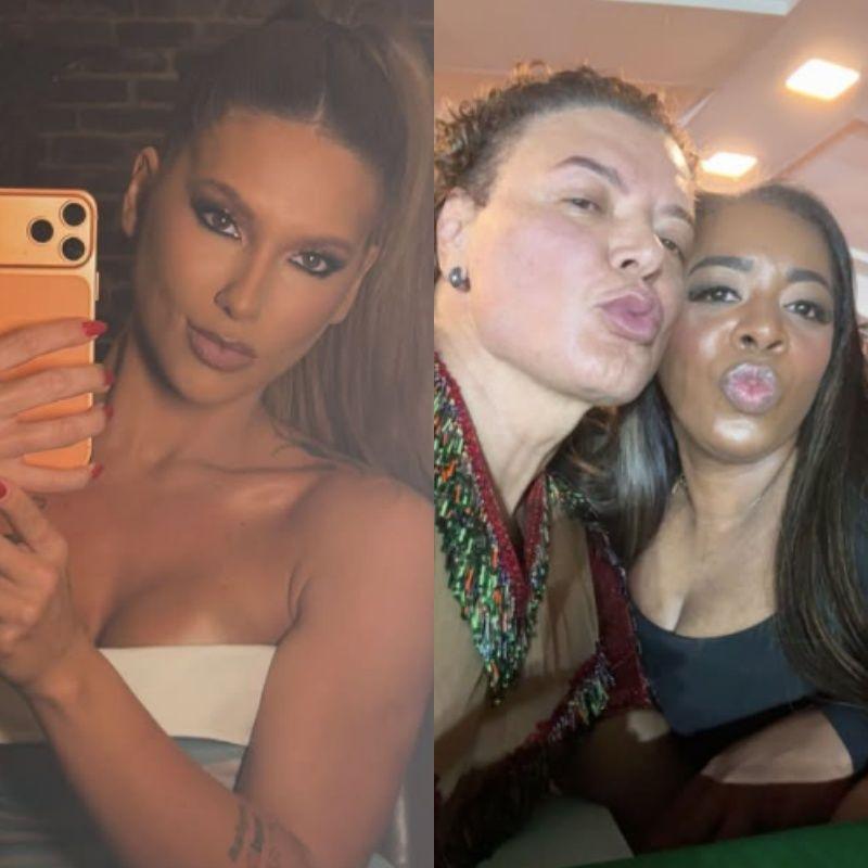 Fernanda participou do ensaio da Grande Rio e prestigiou Virginia