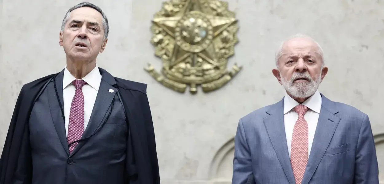 Ministro aposentado do STF, Luís Roberto Barroso, e o presidente Lula
