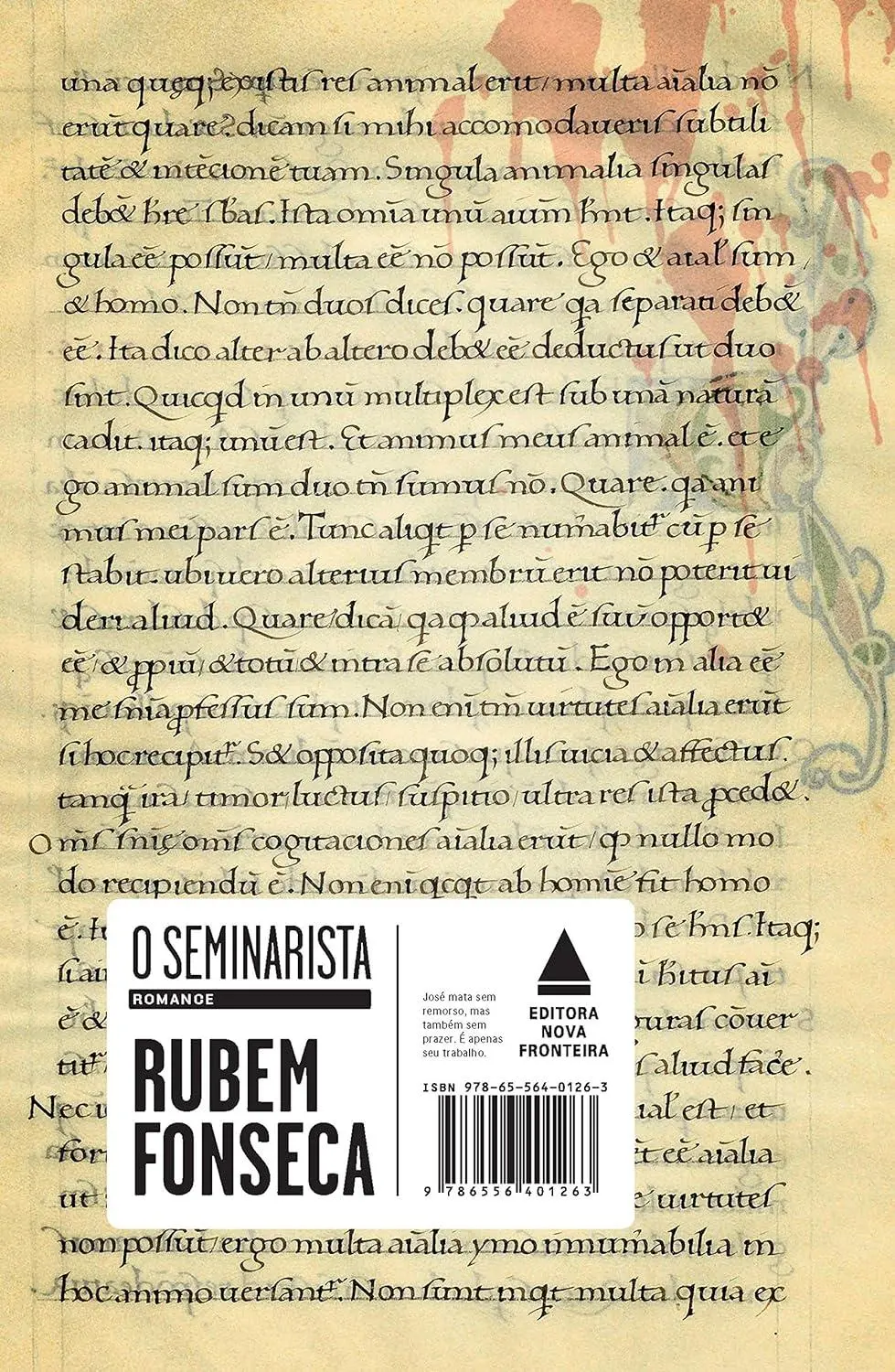 Imagem de capa do livro O Seminarista, de Rubem Fonseca, para matéria sobre livros que possuem suspense como a morte de Odete Roitman.