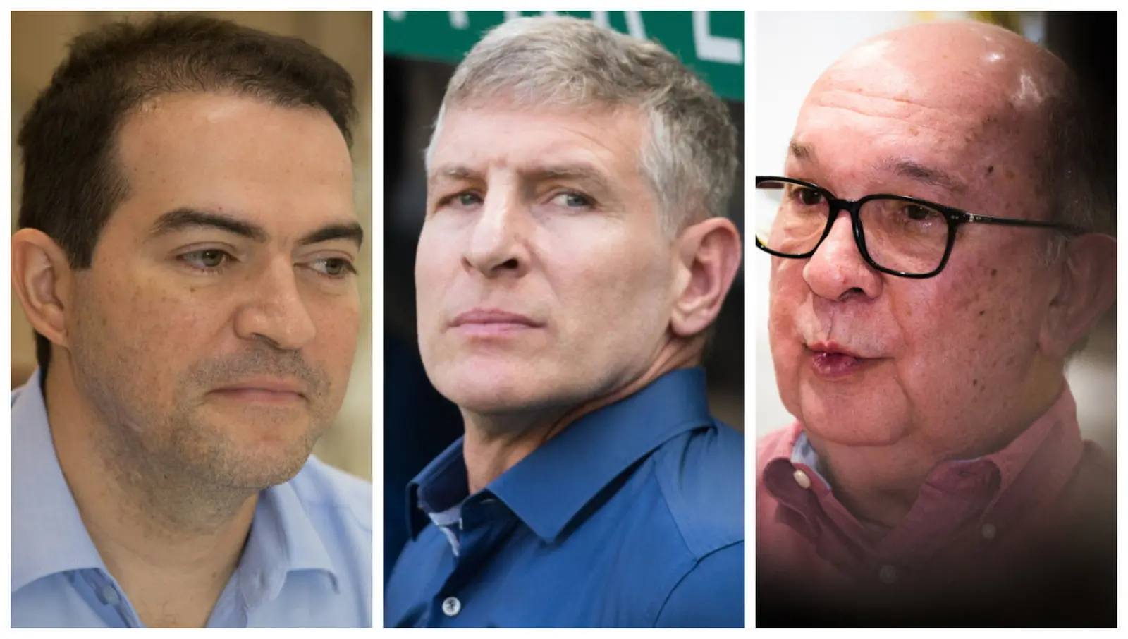 Fotos do CEO do Fortaleza, Marcelo Paz, treinador do clube, Martín Palermo e do presidente do Fortaleza, Rolim Machado