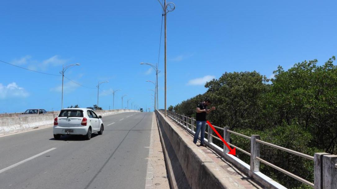 morte vitima ponte sabiaguaba jogada arremessada tecnica de enfermagem